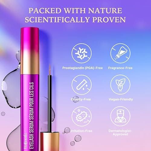 VieBeauti Lash Serum for Eyelash Growth: Eyelash Growth Serum with Advanced Formula to Boost Longer Fuller and Thicker Looking Lashes - Vegan & Cruelty-Free for Sensitive Eyes 3mL thumbnail 5