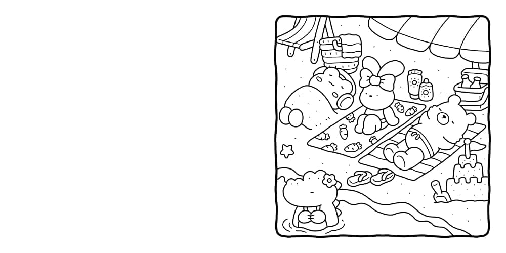 Cozy Friends: Coloring Book for Adults and Kids (Cozy Spaces Coloring) thumbnail 4