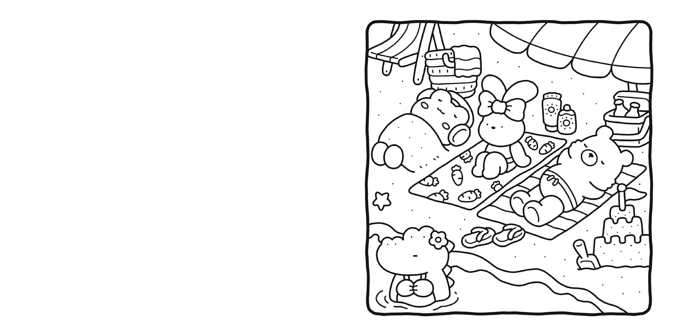 Cozy Friends: Coloring Book for Adults and Kids thumbnail 4