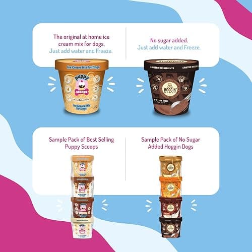 Puppy Scoops Dog Ice Cream Mix - Just Add Water and Freeze at Home, Powder Mix with Ice Cream Cup and Reusable Lid, (Birthday Cake with Pupfetti Sprinkles Flavor), 5.65 oz - Made in USA thumbnail 4