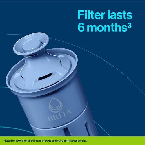 Brita Water Dispenser, UltraMax Elite Filter, Removes 99% of Lead, Includes 1 Filter, 27-Cup Capacity, Black thumbnail 6