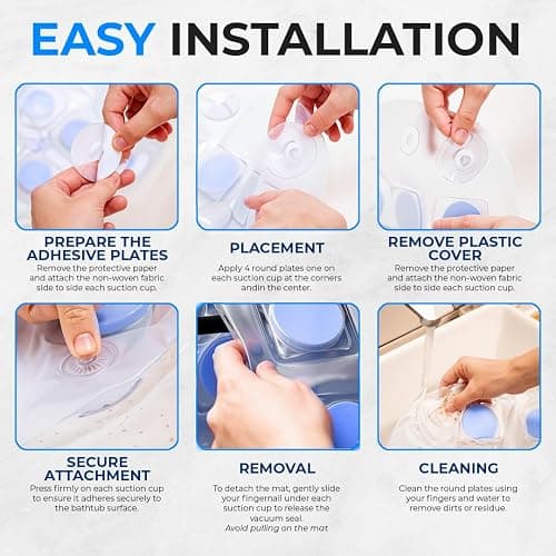 Portable Spa Bubble Bath Massager - Thermal Spa Waterproof Non-slip Mat with Suction Cup Bottom, Motorized Air Pump & Adjustable Bubble Settings - Remote Control Included - Serenelife PHSPAMT22 thumbnail 4