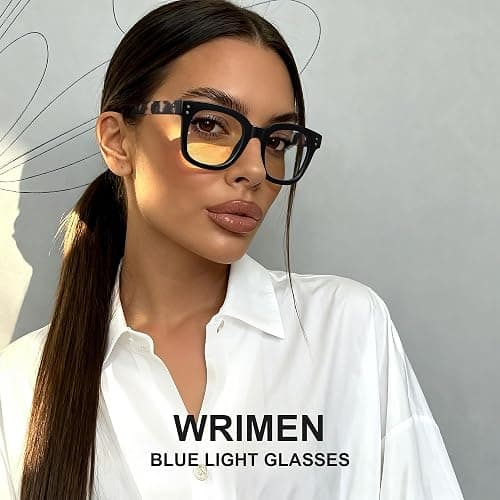 Wrimen Blue Light Blocking Glasses for Women, Bluelight Glasses Womens Relieve UV Glare Eye Fatigue for Work Reading thumbnail 7
