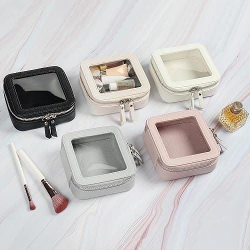EcoVision Clear Makeup Bag, Travel Cosmetic Accessory Bag, Toiletry Organizer Bags for Women, Portable Waterproof Zipper Cosmetic Bag with Transparent Window thumbnail 7