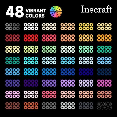 INSCRAFT 28,000 Mini Fuse Beads, 2.6mm 48 Colors Melty Beads with 7 Pegboards 15 Ironing Sheets 2 Tweezers 2 Ironing Papers & 6 Chain Accessories thumbnail 4