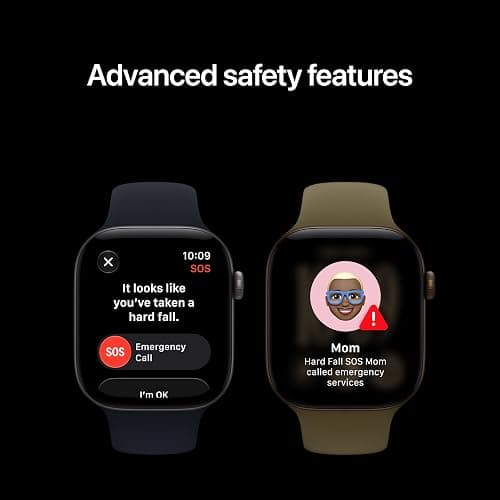 Apple Watch Series 12 GPS + Cellular 42mm Smartwatch | Light Gold Aluminum Case, Sand Sport Band - S/M. Health + Fitness + Sleep Tracking, Heart Rate, Safety thumbnail 7