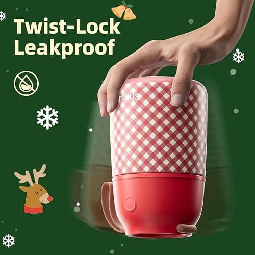 ChugJug Thermo for Hot Food for Adults Kids | Wide Mouth, 26 oz Insulated Food Jar with Spoon, Leakproof Soup Thermo for School Office Travel, Thermal Steel Lunch Container Easy to Carry (Red) thumbnail 5