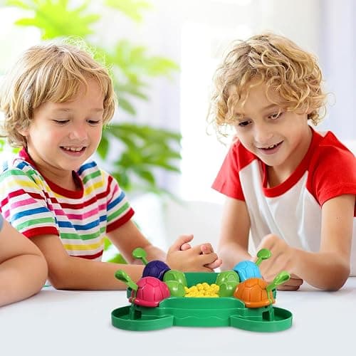Amosfun SchildkröTen Spielzeug Kinder Tischspiel Mit 36 Bohnen Interaktives SchildkröTe Spiel FüR 2-4 Spieler Lustiges Intelligentes Brettspiel FüR Kinder Und Familie 9.84X9.84X3.15 Zoll thumbnail 2