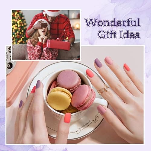 JODSONE 20 Colors Gel Nail Polish Kit with U V Light Base Top Matte Coat High Shine Vibrant Nail Gel Equipped with Manicure Tools thumbnail 9