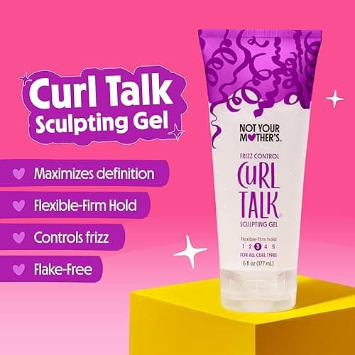 Not Your Mother's Curl Talk Frizz Control Sculpting Gel, Defining Cream, and Refreshing Curl Foam (3-Pack) - 6 and 8 fl oz - Formulated with Rice Curl Complex - For All Curly Hair Types thumbnail 7
