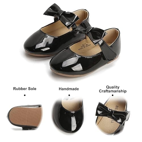 Felix & Flora Toddler Flower Girl Dress Shoes - Girl Ballet Flats Party School Shoes Wedding thumbnail 4