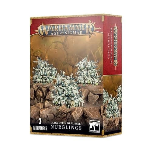 Warhammer Age of Sigmar Maggotkin of Nurgle Nurglings Model Kit - Image 1