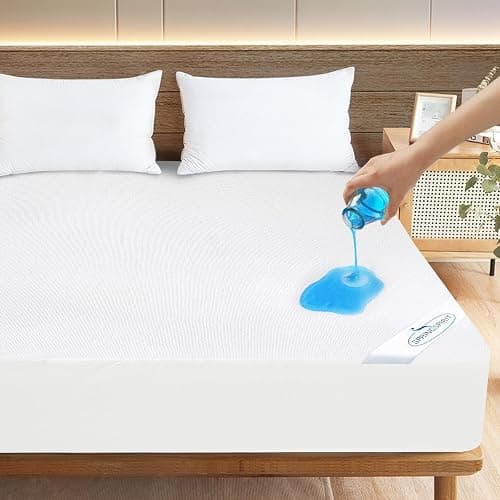 Full Size Mattress Protector Waterproof Mattress Topper Pad Cover Fitted Bed Sheets Full up -14'' Terry Super Soft & Breathable & Noiseless Mattress Protector Machine Washable - Image 1