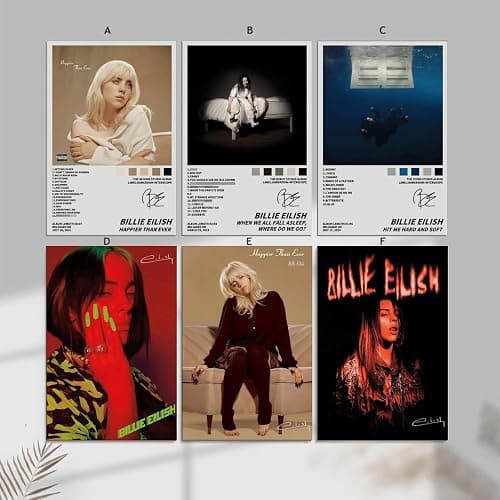KUNYOS A Set Of 6 Poster (Unframed) Album Cover Posters Music Canvas Posters 08x12inch(20x30cm) Style-4 thumbnail 6