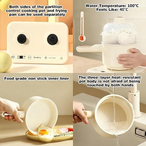 Cicicooie Mini Cooking Sets Real Kitchen for Food Making, Junior Easy Montessori Educational (Beige) thumbnail 5