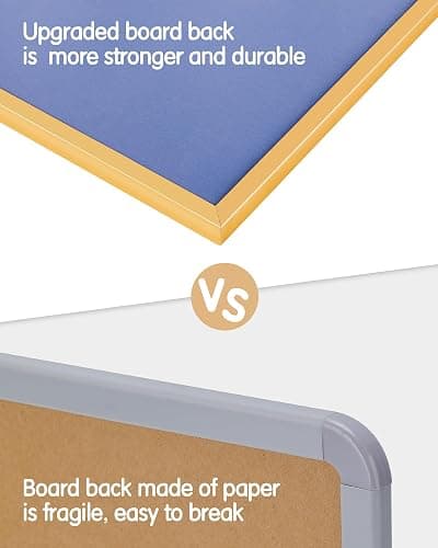 VUSIGN Magnetic Monthly Calendar Whiteboard, 17'' x 23'' Dry Erase Calendar for Wall Office School Home, Gold Wooden Frame thumbnail 4