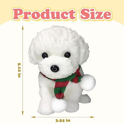 Big Taba Squishy, Cute Teddy Dog Squishy Toys, Handmade Ultra Soft Squishy Fidget Toys, Silicone Squeeze Toys for Kids & Adults, Stress Relief Gifts for Relaxation & Sensory Play (White Teddy Dog) thumbnail 3