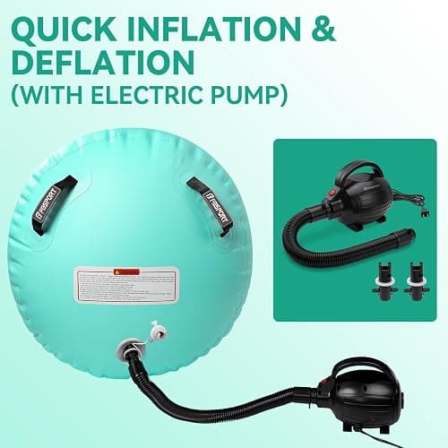 Air Roller Gymnastics Barrel, Inflatable Gymnastics Air Roller Inflatable Air Gymnastics Mat with Electric Pump for Yoga Cheerleading Training Home Outdoor Use thumbnail 6