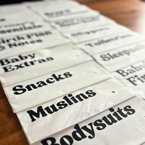 Hospital Bag Organiser Pouches 22 With Labels Hospital Bag Maternity Essentials For Baby Maternity Organiser Bags For Mum And Newborn Pregnancy Essentials Pouches For Mum And Baby In Various Sizes thumbnail 2