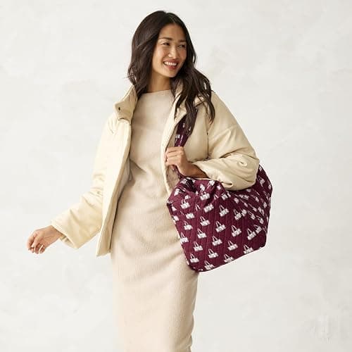 Vera Bradley Women's Premium Cotton Large Original Duffel Travel Bag - One Size - Duffel Mosaic thumbnail 6