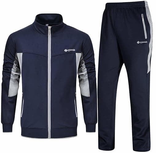 Rdruko Men's Tracksuit Sweatsuits 2 Piece Set Athletic Jogging Gym Activewear Sweat Track Suits Sets - Image 1