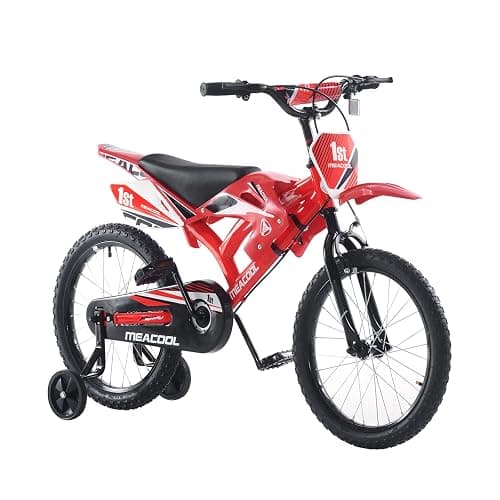 BSTSEL 16" 18" Kids Bicycle Moto Motorcross Bike with Removable Stabilisers Wheels for Boys&Girls Ages 5-10 Years Old Children 16/18 inch Motorcycle Bike Gift thumbnail 8