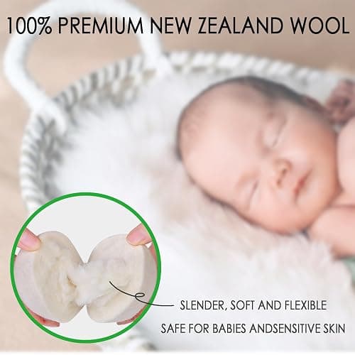 Wool Dryer Balls, 3 Count XL Dryer Lint Balls, Reusable Premium Natural Fabric Softener, Efficiently Add Essential Oils Instead of Dryer Sheets, Laundry Room Organization Essentials - Extra Large thumbnail 6