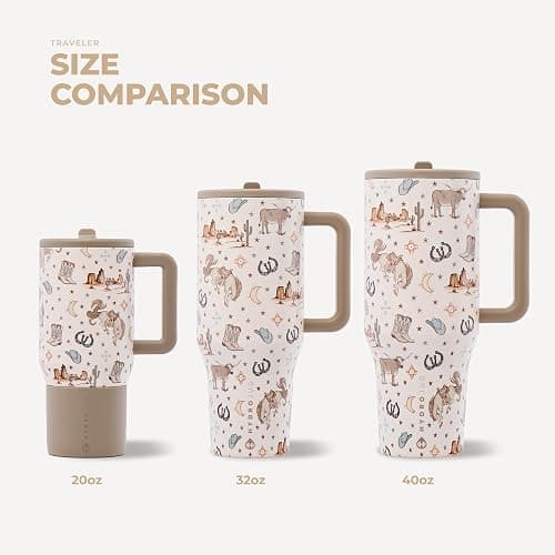 HydroJug Traveler 32oz, Insulated Tumbler with Handle & Straw, Mesa thumbnail 6