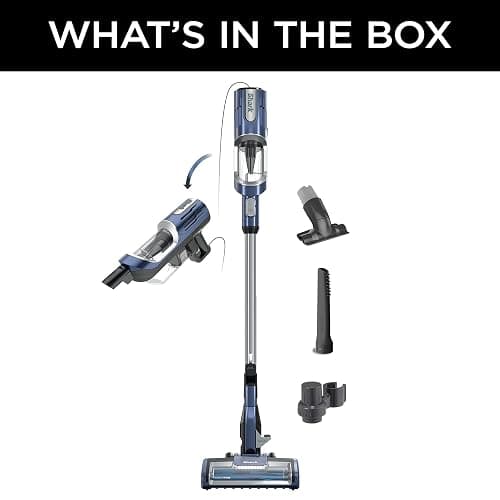 Shark HZ600C Ultralight Pet Pro Corded Stick Vacuum with PowerFins & Self-Cleaning Brushroll, Perfect for Pets, Converts to Hand Vacuum, Pet Power Brush, Crevice & Upholstery Tools, (Canadian Version) Blue Jean thumbnail 9