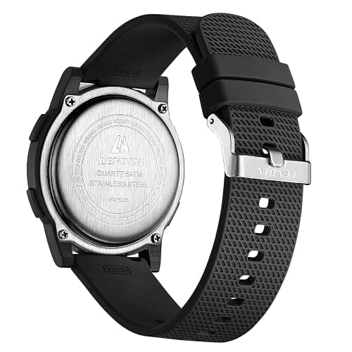 HANPOSH Mens Digital Watch Ultra Thin Minimalist Sports Waterproof Outdoor LED Screen Large Face Wrist Watches for Men with Back Light Alarm Date Stopwatch thumbnail 2