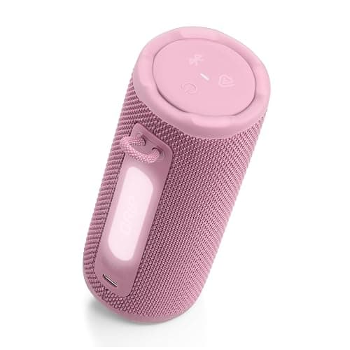 JBL Grip - Compact Bluetooth Speaker with Bold Pro Sound and Ambient Light, up to 14 Hours of Playtime, Water, Dust and Drop-Proof (IP68), & Multi-Speaker Connection with Auracast™ (Pink) thumbnail 2