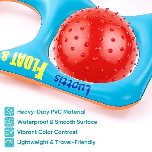 Luottis Inflatable Tic Tac Toe Pool Game Set – Pool Toys with 10 Balls, Fun for Kids, Teens, Adults, Family, Party, Beach, Outdoor & Indoor, 2-10 Players thumbnail 6