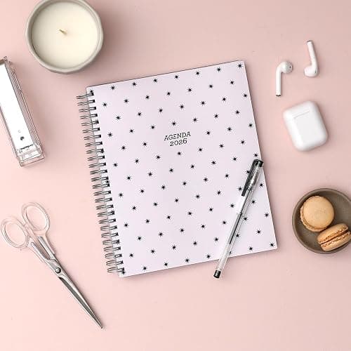 Blue Sky 15 Month 2026 Weekly and Monthly Planner Calendar, October 2025 - December 2026, 7" x 9", Flexible Cover, Durable Twin Wire Binding, Laminated Tabs, Includes Ruler & Sticky Notes, Parisa thumbnail 2