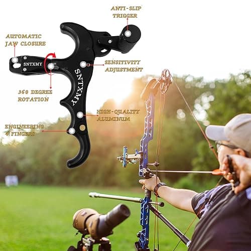 sntxmy Bow Release for Compound Bow, Archery Release Trigger, Compound Bow Release, Thumb Release. thumbnail 4