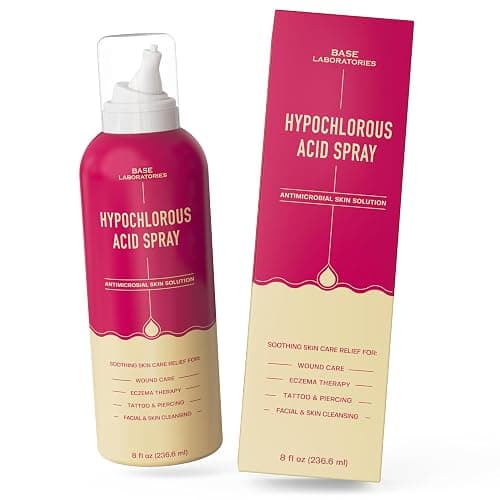 BASE LABORATORIES Hypochlorous Acid Spray for Face & Skin | 8 oz | Facial Spray Daily Skin Repair Solution for Sensitive Skin, Redness, Irritations, Eczema, Acne. Hypochlrous HOCL Molecule Spray thumbnail 6
