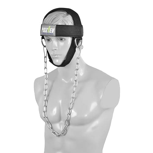 POZTEV Neck Harness with Heavy-Duty Chain - Adjustable Head and Chin Straps for Neck Strength and Pain Relief thumbnail 7