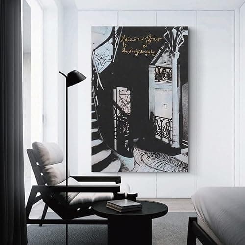 Mazzy Star Canvas Wall Art - Black & White Poster, 08x12inch (20x30cm), Perfect for Living Room & Bedroom Decor thumbnail 3