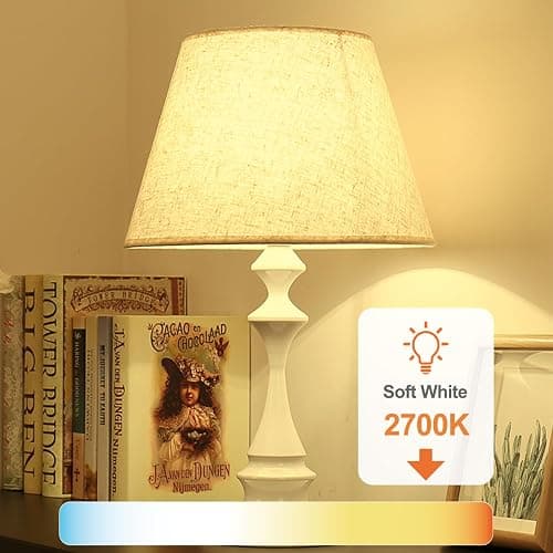 TJOY 6 Pack A19 LED Light Bulbs, 60 Watt Equivalent LED Bulb, Soft Warm White 2700K, Efficient 9W, E26 Standard Base, Non Dimmable Energy Saving Lightbulb, 800LM, 80 CRI, 120V, UL Listed thumbnail 4