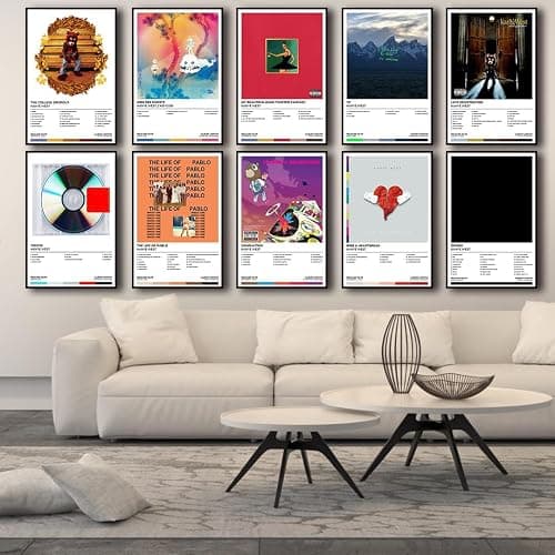 Kanye Poster West Album Cover Music Poster (Set of 10) Unframed 8x12inch(20x30cm) thumbnail 3