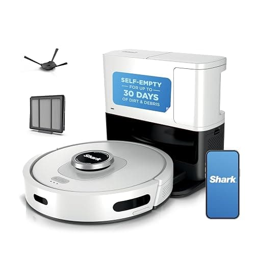 Shark Matrix Clean | Robot Vacuum Cleaner with Powerful Suction for Pet Hair, Rugs, Carpets & Hard Floors | Self-Empty Base | 60-Day Capacity | Voice Control | LiDAR Navigation | White | AV2511AE​ - Image 1