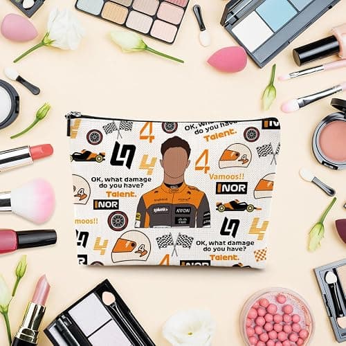 LONGXIN Racing Fans Gifts for Women Girls Makeup Bag Cosmetic Bag thumbnail 2