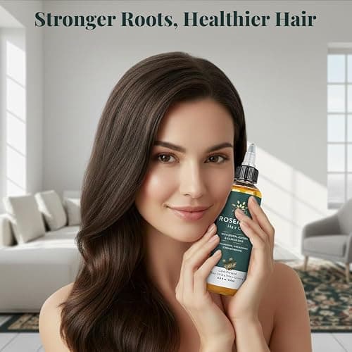 AVD Organics Rosemary Oil for Hair | Infused with Biotin | Hair Stregthening Nourishing and Volumizing | infused with Jojoba & Castor Oil | NON - GMO 120ml thumbnail 6