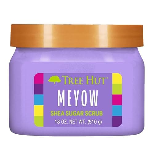 Tree Hut Shea Sugar Scrub Meyow | Exfoliating Body Scrub Removes Dead, Dry Skin for a Soft & Hydrated Feel | Nourishing Essential Body Care | 18 fl oz. - Image 1