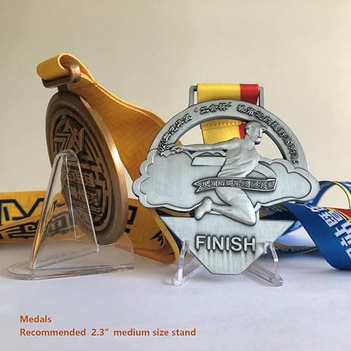LRANFOW Thickened Acrylic Card Stands Mini Easel Holder, Sports Card Stands, Trading Graded Card Stand for Displaying Pocket Graded Card Challenge Medals Casino Chips, 22 Pack 2.7 Inch Tall Clear thumbnail 2