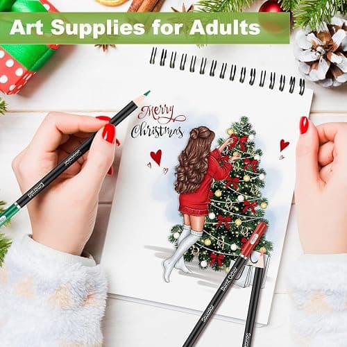 Soucolor Sketch Book, Spiral Bound Acid-Free Sketchbook with 68lb/100gsm for Paper Painting, Drawing, Writing, Artist Sketching Pad for Kids, Adults & Teens, 100 Sheets (Black, 9 x 12 Inch, Pack of 1) thumbnail 9