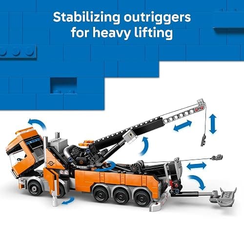 LEGO City Heavy-Duty Recovery Tow Truck with Crane Building Toy - Dump & Tow Truck Toys for Boys & Girls, Ages 8+ - Pretend Play Set for Kids - Gift Idea for Birthdays & Holidays - 60467 thumbnail 4