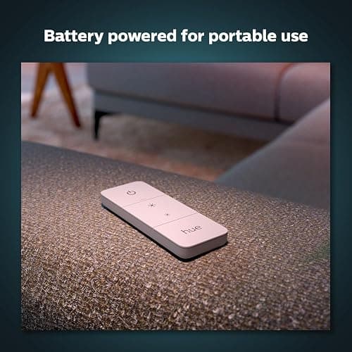 PHILIPS Hue Smart Dimmer Switch Remote, White, 1 Pack, Turns Hue Lights On, Off, Dims or Brightens, Smart Home Control, Requires Bridge, Easy, No-Wire Installation thumbnail 6