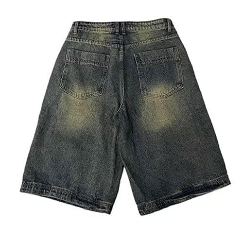 Baggy Jean Shorts Men Women Long Jorts Y2k Hip Hop Demin Shorts Vintage Skater Jeans Streetwear thumbnail 6