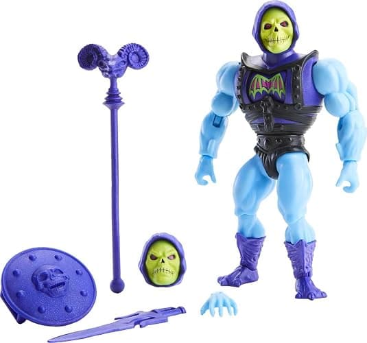 Masters of The Universe Origins Deluxe Skeletor Action Figure, 5.5-in Battle Character for Storytelling Play and Display, Gift for 6 to 10-Year-Olds and Adult Collectors - Image 1