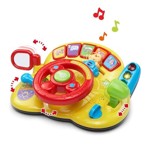 VTech Turn and Learn Driver (Frustration Free Packaging), Yellow thumbnail 2